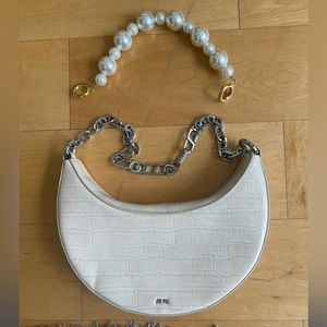 JW Pei Snakeskin Bag with extra Pearl handle